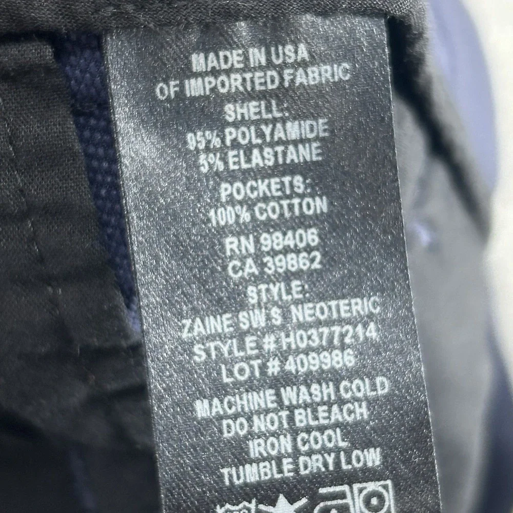 Theory Chino Shorts Men Size 40 Dark‎ Blue Casual Preppy